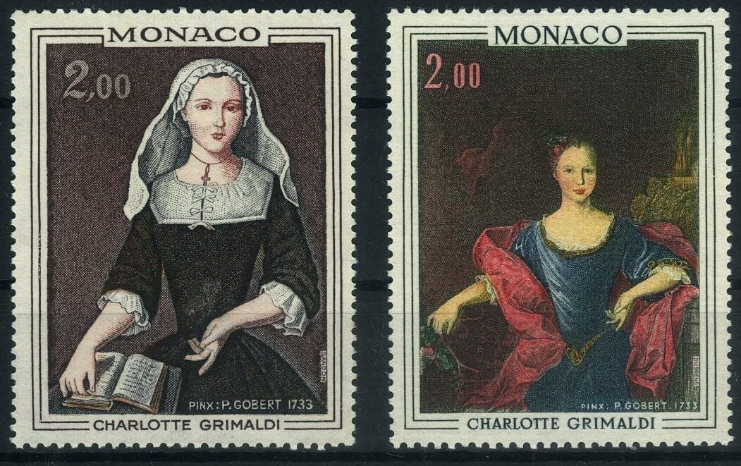Koleksiyon Pulları,1973 Monaco,2 Pul Tablo Serisi,Damgasız,J.Stamps-175