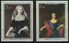Koleksiyon Pulları,1973 Monaco,2 Pul Tablo Serisi,Damgasız,J.Stamps-175