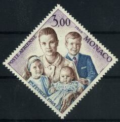 Koleksiyon Pulları,1966 MONAKO Tek Pul Tam Seri,Damgasız,J.Stamps-178