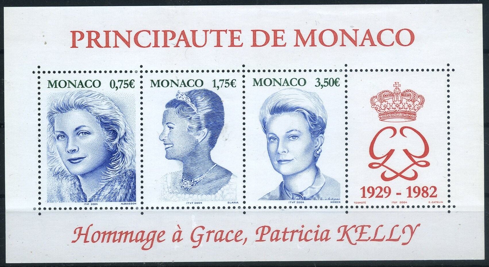 Koleksiyon Pulları, 2004 Prenses Grace Kelly'nin Anısına Özel Blok,J.Stamps-184
