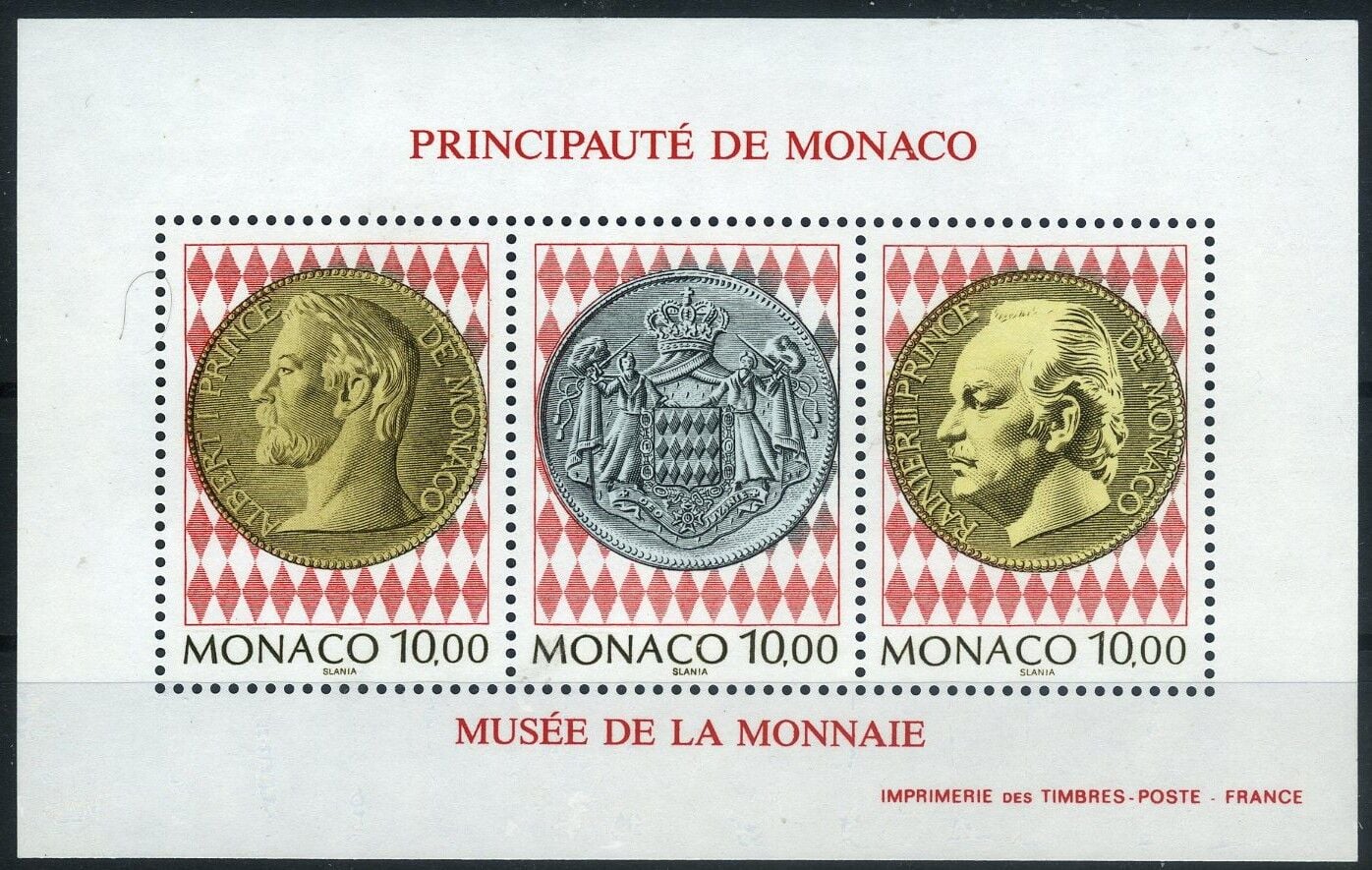 Koleksiyon Pulları,1994 Madeni Para Müzesi MONAKO,J.Stamps-187