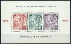 Koleksiyon Pulları,1991 I:Emisyon Monako Pulu'nun 100.Yılı,J.Stamps-190