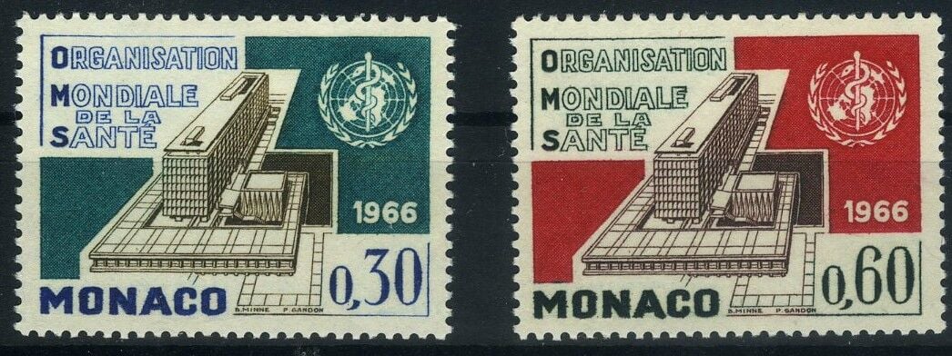 Koleksiyon Pulları,1966 Uluslararası Sağlık Örgütü,2 Pul,J.Stamps192
