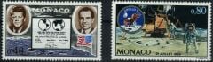 Koleksiyon Pulları,1969 APOLLO 11,Aya İniş,2 Pulluk Tam Seri,J.Stamps-196