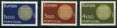 Koleksiyon Pulları,1970 Portekiz,Europa CEPT 3 pulluk Damgasız Seri,ECEPT2