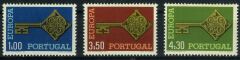 Koleksiyon Pulları,1968 Europa CEPT Portekiz,Damgasız 3 Pul Tam Seri,ECEPT-3