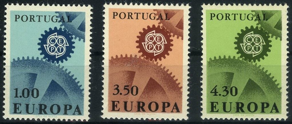 Koleksiyon Pulları,1967 Portekiz,Europa-CEPT,Damgasız,ECEPT-4