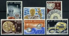 Koleksiyon Pulları, 1968 Belçika,El Sanatları,6 Pul,Damgasız Bel-10
