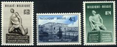 Koleksiyon Pulları,1951 3 Pulluk Belçika Tam Seri,Bel-17