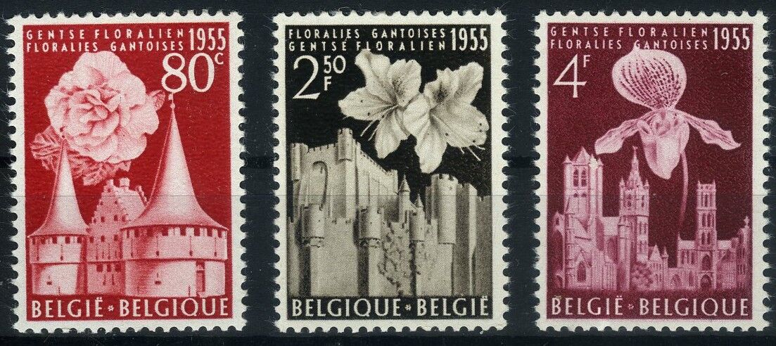 Koleksiyon Pulları,1955 Belçika Gent Çiçek ve Bitki Festivali,Bel-21