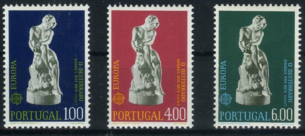 Koleksiyon Pulları,1974 Europa CEPT Portekiz 3 Pul Damgasız Tam Seri EC-6
