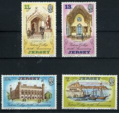 Koleksiyon Pulları,1977 Jersey Adası,Victoria Kolejinin 125.Yılı,Jersey-6
