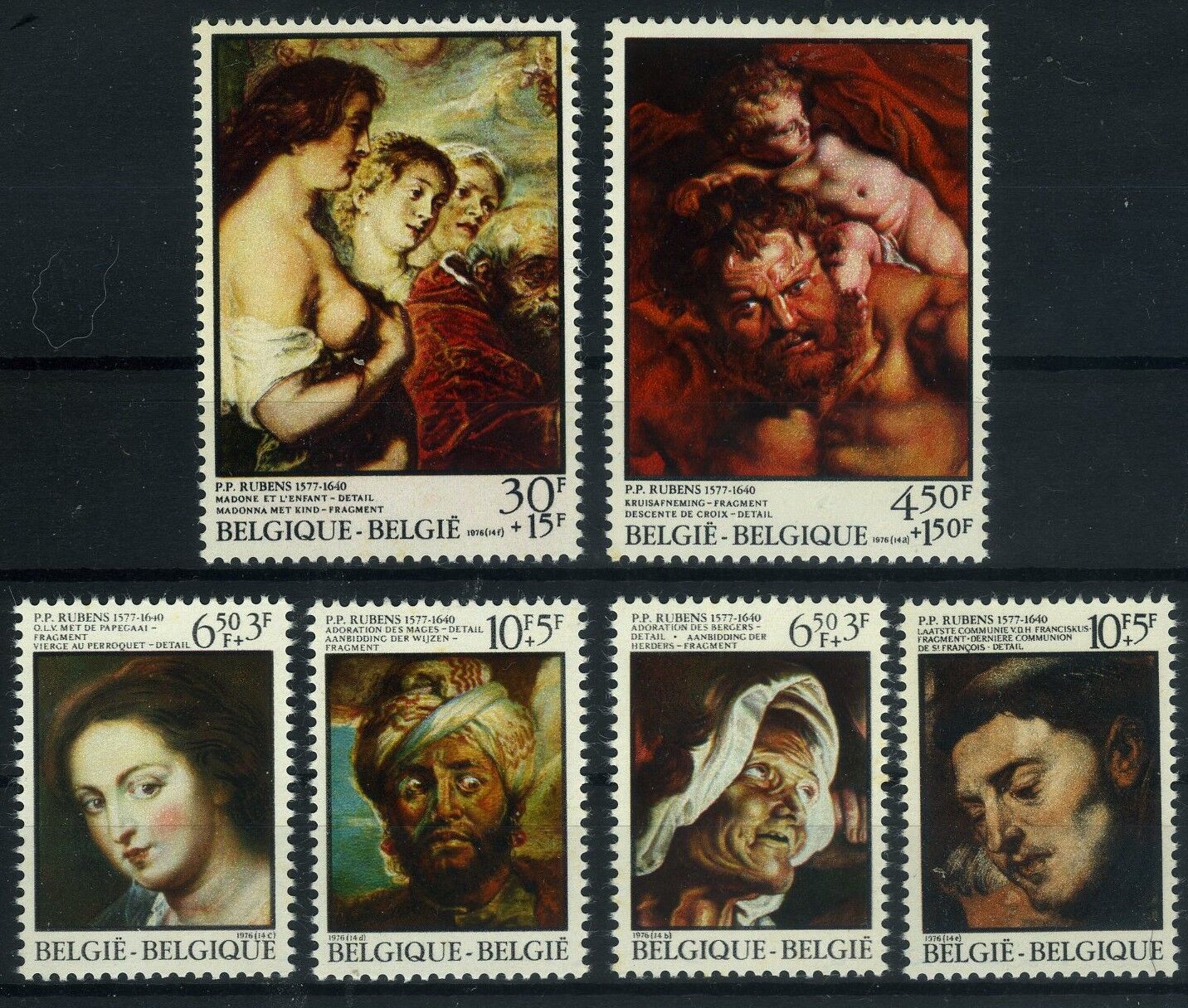Koleksiyon Pulları,1976 BELÇİKA,Rubens Yılı,Bel-42