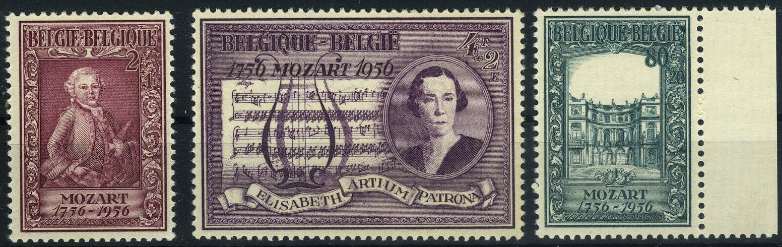 Koleksiyon Pulları,1956 Belçika,Mozart'ın 200.Yılı,Bel-44