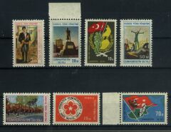 Koleksiyon Pulları,KKTC (1973 Yıl Seti) Damgasız Tam Koleksiyon,KKTC-1