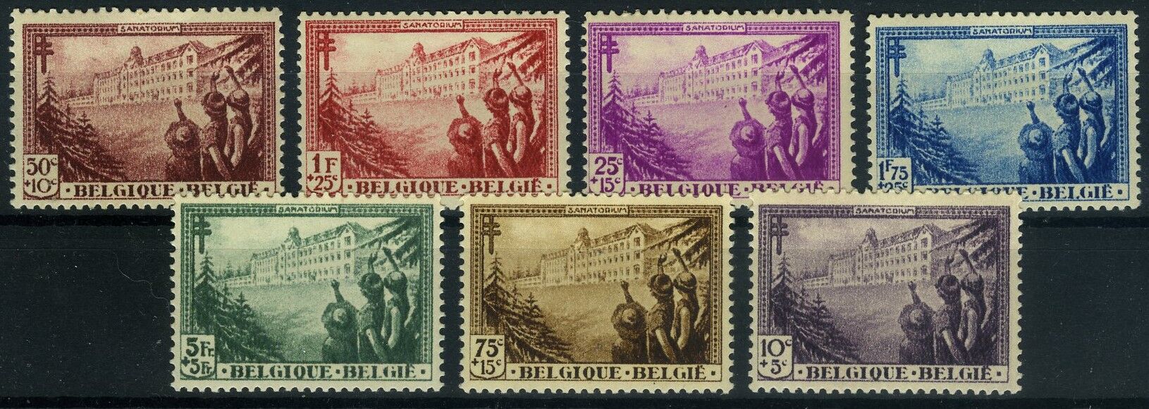 Koleksiyon Pulları,1932 BELÇİKA,Kadınlar İçin Sanatoryum,Bel-46