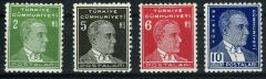Koleksiyon Pulları,1940 4cü Atatürk Posta Serisi,Damgasız Tam Seri,Tr-6