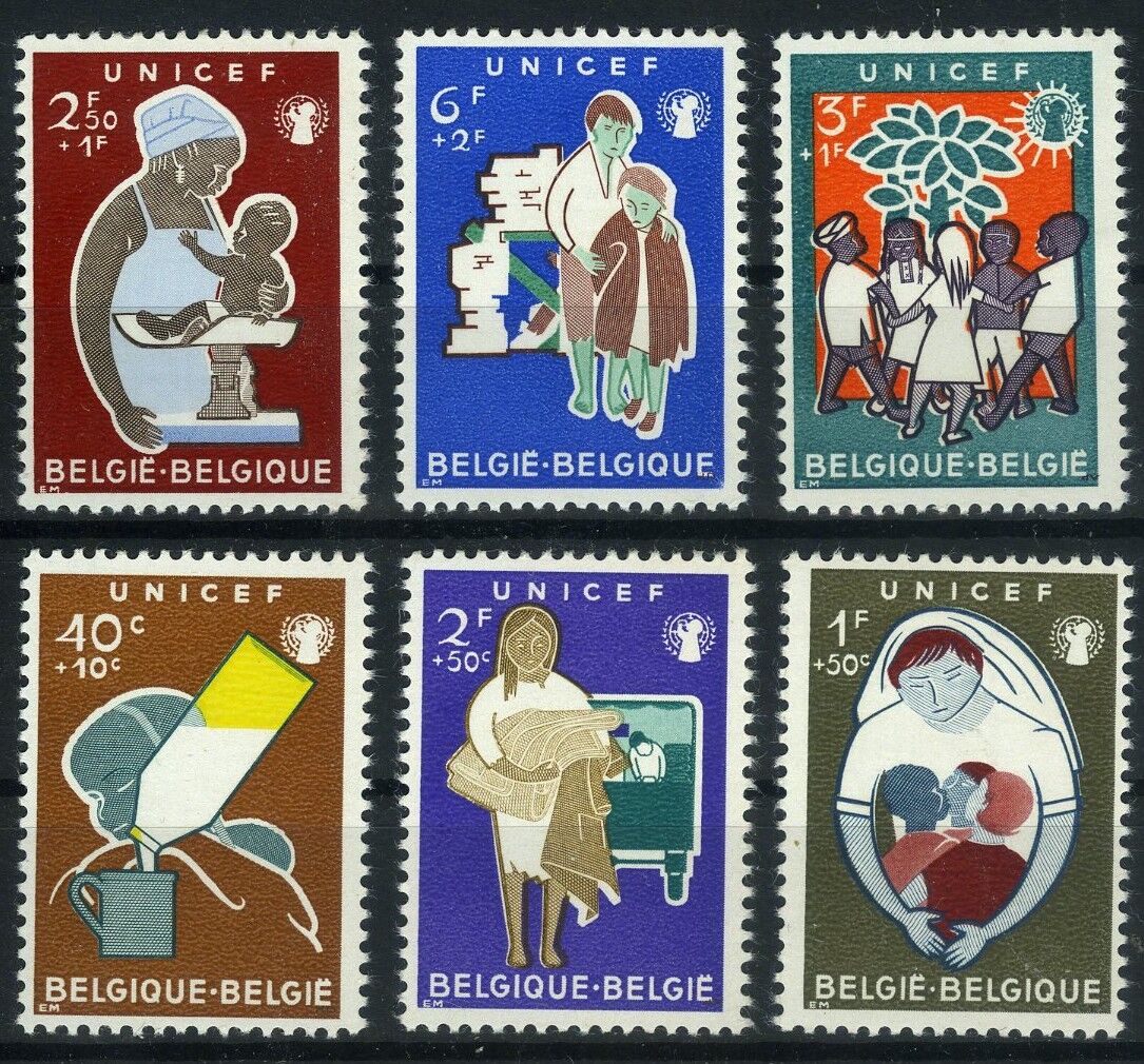 Koleksiyon Pulları,1960 BELÇİKA, UNICEF Konulu Damgasız,Bel-47