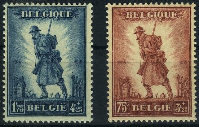Koleksiyon Pulları,1932 BELÇİKA,2 Pulluk Damgasız Tam Seri,Bel-50