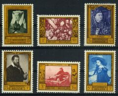 Koleksiyon Pulları,1958 Belçika 6 Pulluk Tam Seri, Bel-54