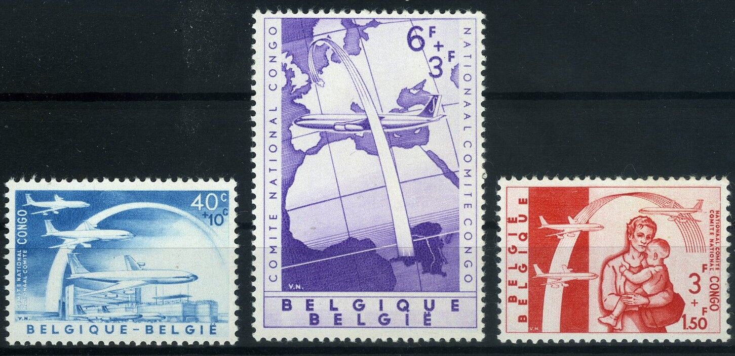 Koleksiyon Pulları,1960 Belçika Hava Köprüsü,Bel-61