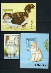 Koleksiyon Pulları,Kedi Pulları Koleksiyonu,Damgasız,Cats-1