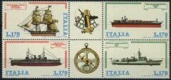 Koleksiyon Pulları,1978 İTALYA,4 Pulluk Gemi Pulları,GeTe-9
