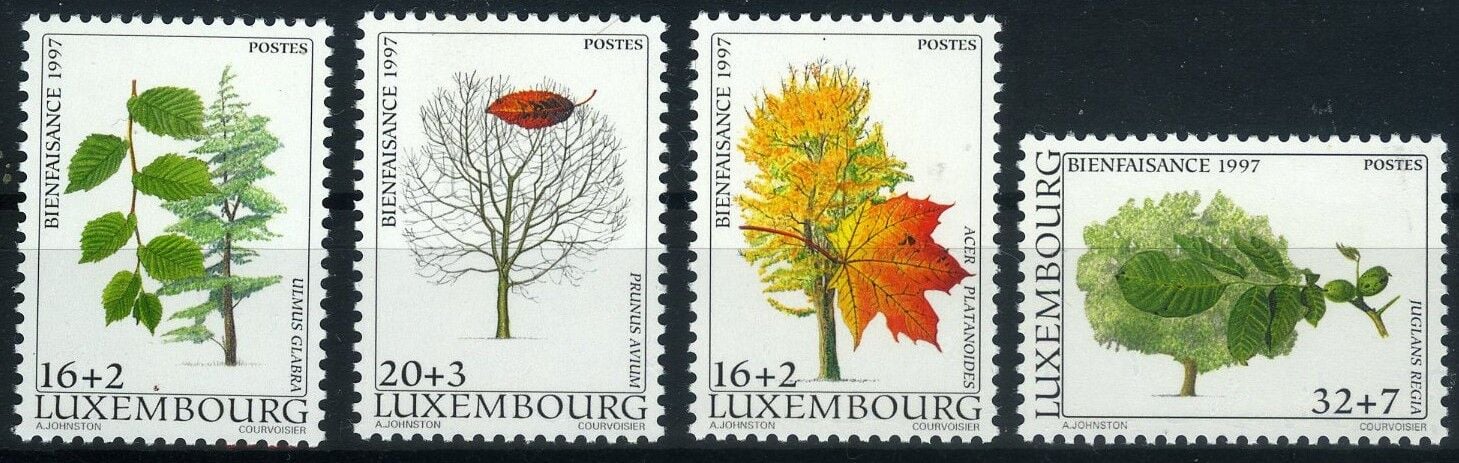 Koleksiyon Pulları,1997 Lüksenburg,4 Pulluk Çiçekler,Lüx-4