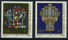 Koleksiyon Pulları,1987 Saint Michel Kilisesinin 1000.Yılı,2 Pul,Lüx-24
