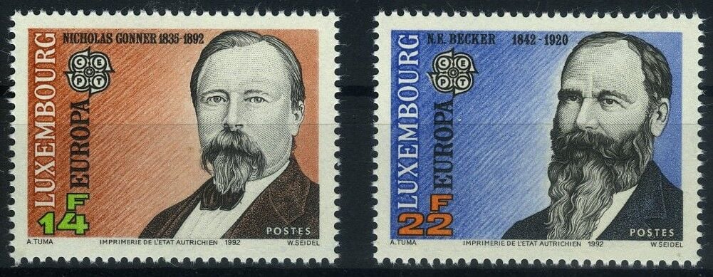 Koleksiyon Pulları, 1992 Lüksenburg, Europa-CEPT,Lüx-25