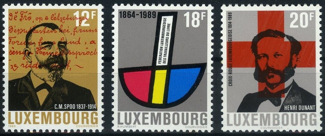 Koleksiyon Pulları, 1989 Lüksenburg,3 Pulluk Tam Seri,Lüx-26