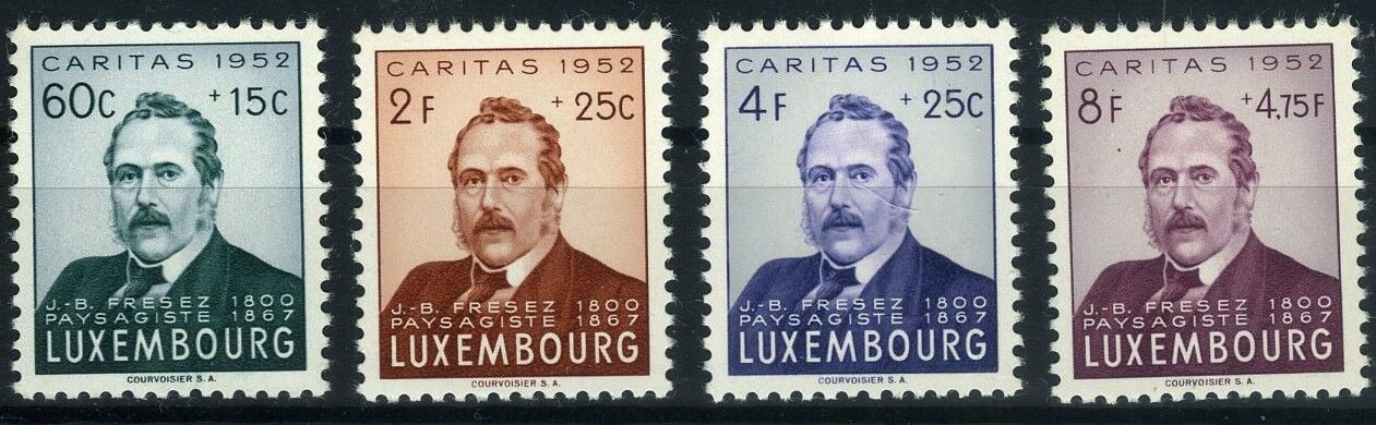 Koleksiyon Pulları,Lüksenburg 1952 CARITAS Konulu,Lüx-34