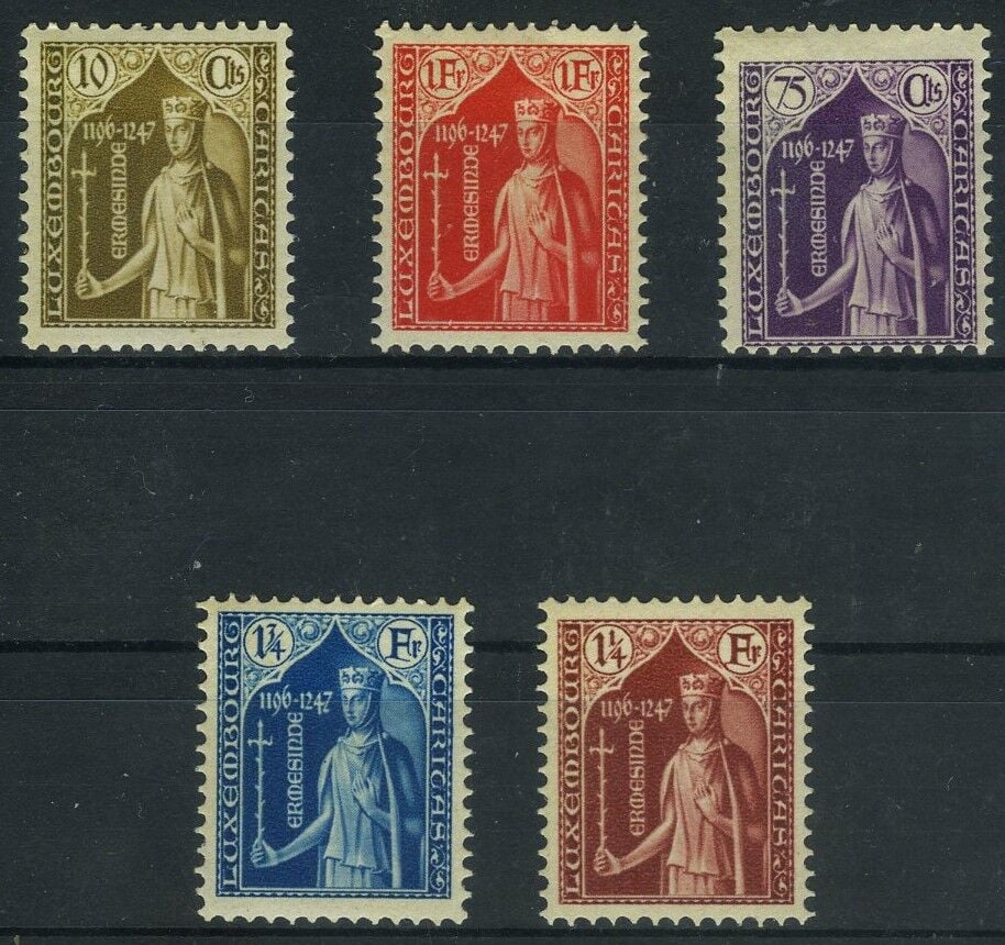 Koleksiyon Pulları, 1932 Lüksenburg,CARITAS,5 Pul, Lüx-37