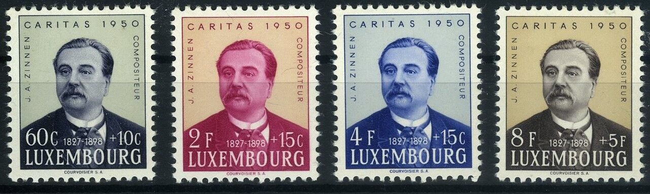 Koleksiyon Pulları, 1950 CARITAS,4 Pulluk Tam Seri, Damgasız Tam Seri, Lüx-41