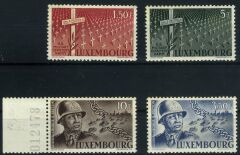 Koleksiyon Pulları,1947 Lüksenburg,4 Pul Damgasız,Tam Seri,Lüx-12